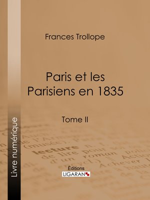 cover image of Paris et les Parisiens en 1835